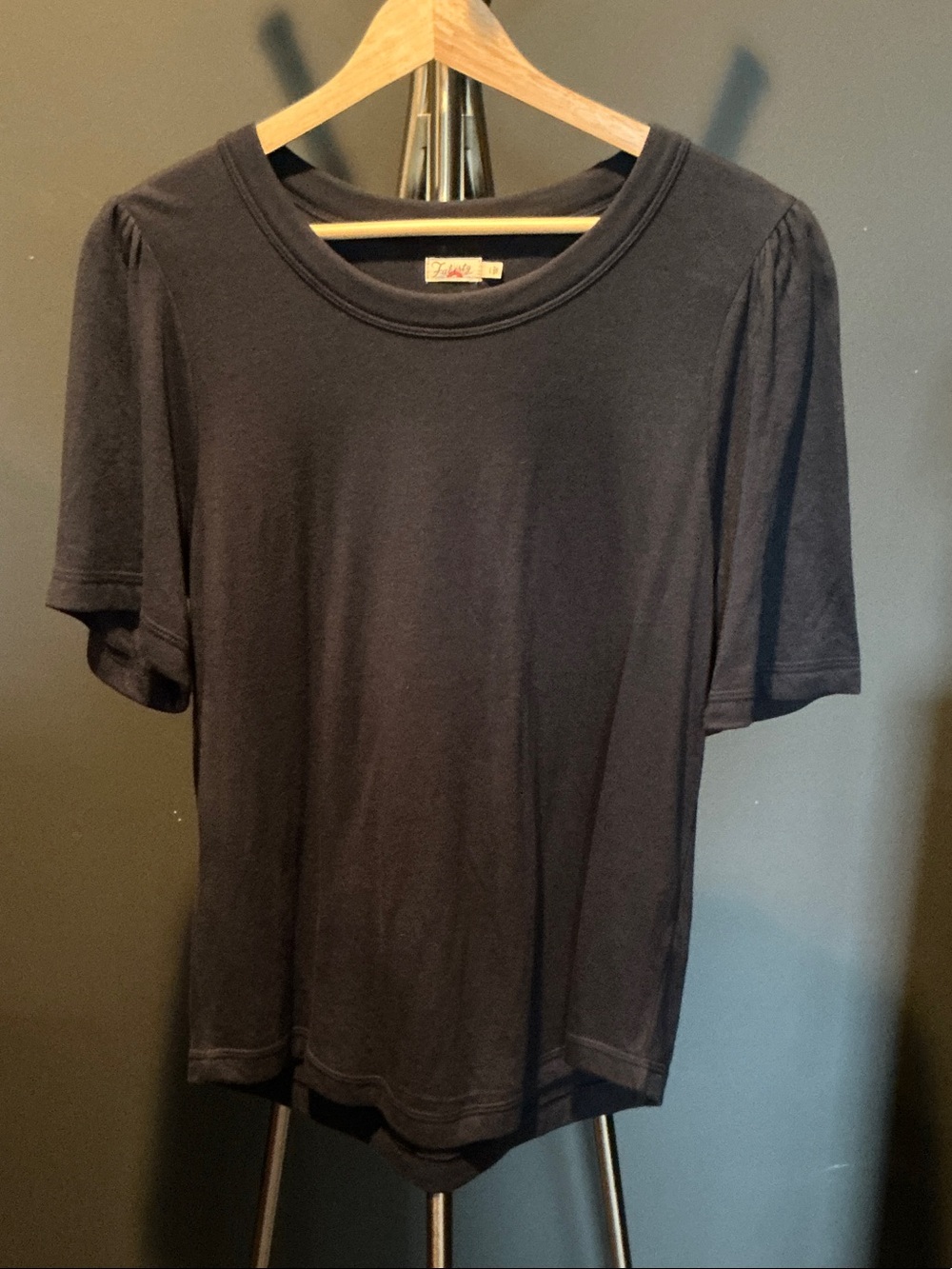 Faherty Navy Blue Short Sleeve Crewneck Tee